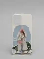 Мятный чехол iPhone 11, 12/ 12 Pro 6.1 mini, 7/ 8/ SE 2020, 5/ 5s /se 2016 с новогодним рисунком