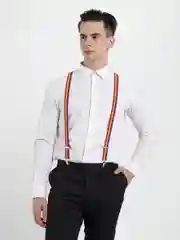 Алый подтяжки мужские, для взрослых
