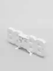 Белый часы с будильником Perfeo "LUMINOUS 2", LED, зелёная подсветка