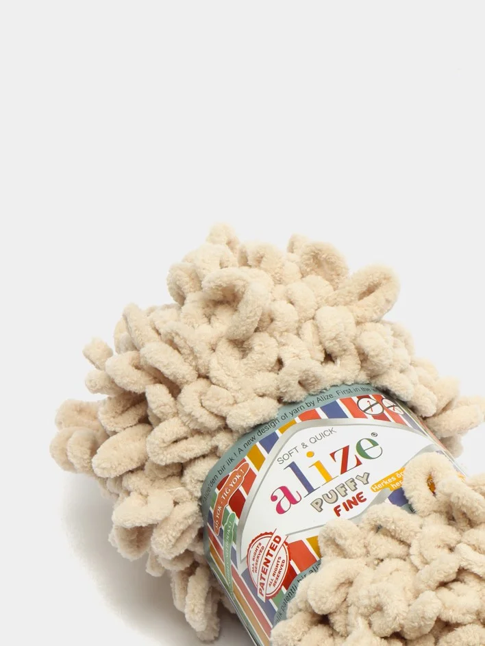 Слоновая кость пряжа Alize Puffy Fine