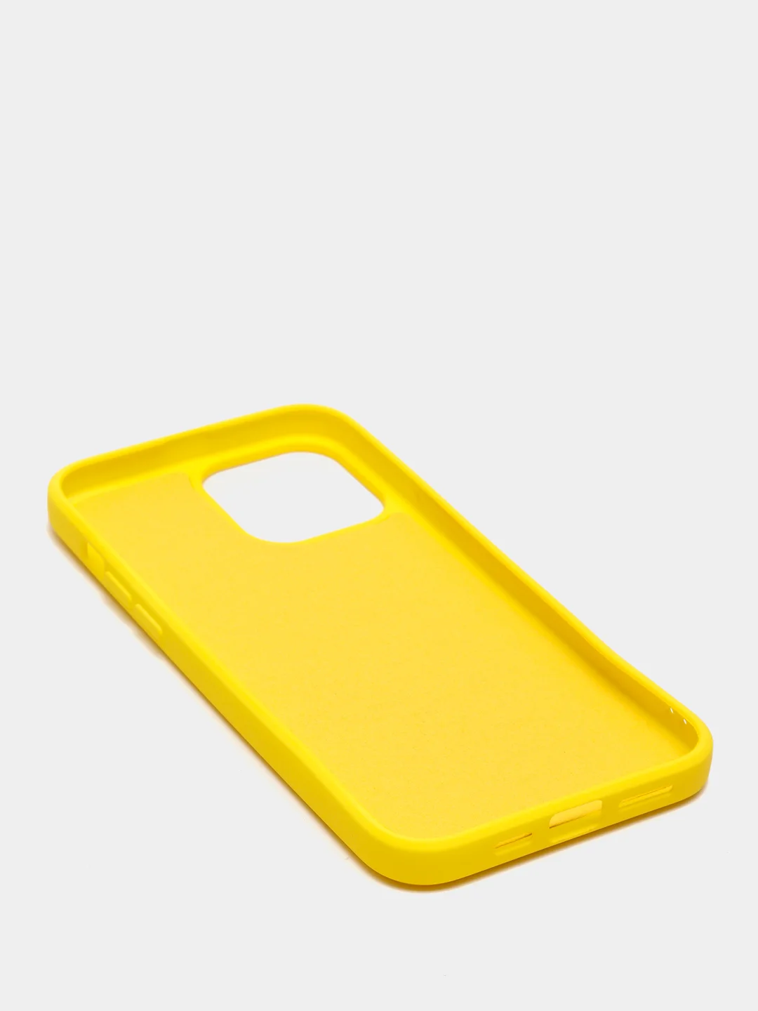 Желтый чехол для iPhone 13, 13 Pro, 13 Pro Max силиконовый с микрофиброй