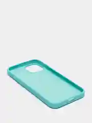 Бирюзовый чехол для iPhone 13, 13 Pro, 13 Pro Max силиконовый с микрофиброй