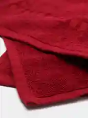 Бордовый полотенце-коврик махровое для ног, 50х70