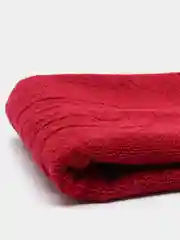 Бордовый полотенце-коврик махровое для ног, 50х70