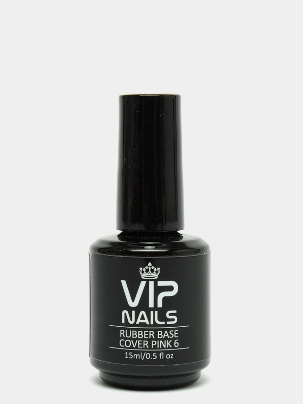 Камуфлирующая база vipnails rubber base cover pink 6 камуфляж каучуковая для ногтей
