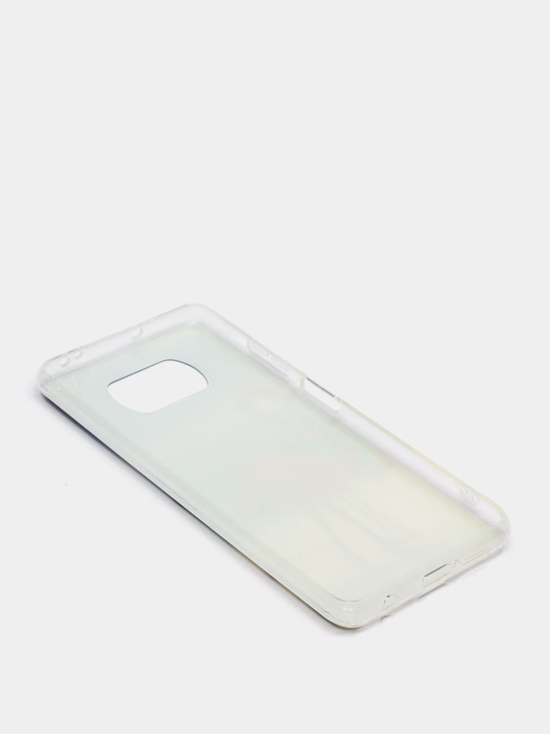 Голубой чехол силиконовый для Xiaomi Poco X3 NFC/ Poco X3 Pro (Сяоми Поко Х3 Про), с рисунком