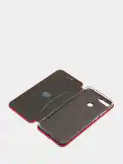 Красный чехол книжка на Honor 7c / Honor 7a Pro / Huawei Y6 2018 / Y6 Prime (5.7)