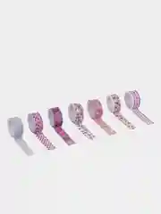 Клейкие WASHI-ленты для декора "Сердца", 0,015 х 3 м, 7 шт