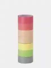 Клейкие WASHI-ленты для декора "Пастель", 7 шт, 15 мм х 3 м
