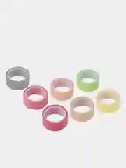Клейкие WASHI-ленты для декора "Пастель", 7 шт, 15 мм х 3 м