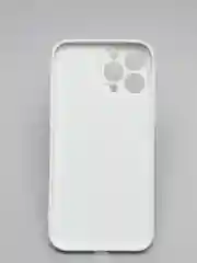 Молочный чехол силиконовый со стеклянной панелью для iPhone 13 Pro Max