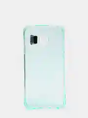 Голубой чехол-накладка Samsung/Самсунг S7 EDGE, усиленный с подсветкой