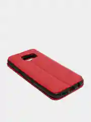 Красный чехол-книга Samsung/Самсунг S7 EDGE,с окном,подставкой