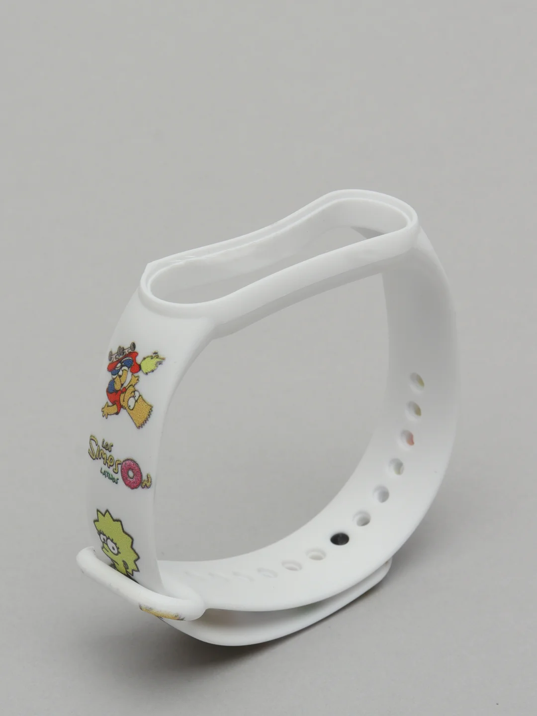 Бирюзовый ремешок Mi Band 5 / Mi Band 6, с рисунком, силиконовый