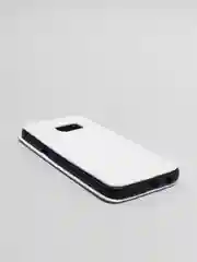 Белый чехол-книга Samsung/Самсунг S7 EDGE,с окном,подставкой