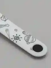 Бежевый ремешок Mi Band 5 / Mi Band 6, с рисунком, силиконовый