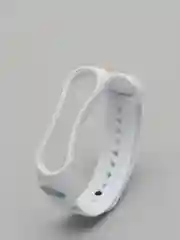 Белый ремешок Mi Band 5 / Mi Band 6, с рисунком, силиконовый