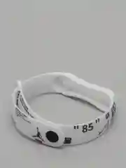 Вишнёвый ремешок Mi Band 5 / Mi Band 6, с рисунком, силиконовый