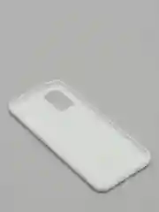 Белый силиконовый чехол Samsung Galaxy A02s, однотонный