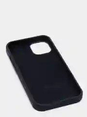 Темно-синий чехол для iPhone 13 Silicone Case закрытый низ с логотипом