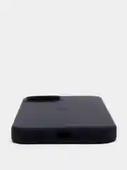 Темно-синий чехол для iPhone 13 Silicone Case закрытый низ с логотипом