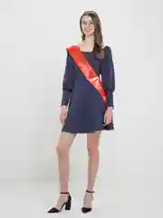 Алый лента "Выпускник", атлас