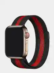 Багровый ремешок для Apple Watch "Миланская петля"