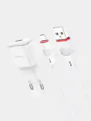 Белый блок питания для Android Micro-USB Borofone BA48A, 2.1A