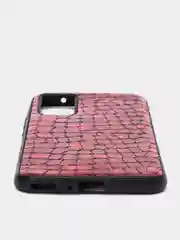 Красный чехол Huawei Honor 30, Honor 30 Premium, Хуавей Хонор 30 силиконовый имитация змеиной кожи