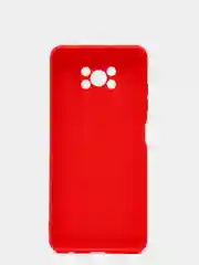 Красный силиконовый чехол Xiaomi Poco X3 / Poco X3 Pro, однотонный, с защитой камеры