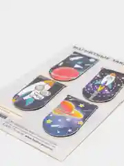 Закладки магнитные "Космос", в наборе 4 закладки