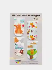 Закладки магнитные "Кошки", в наборе 4 штуки