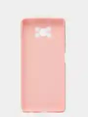 Розовый силиконовый чехол Xiaomi Poco X3 / Poco X3 Pro, однотонный, с защитой камеры