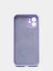 Лавандовый силиконовый чехол iPhone 12, Silicone Case, с закрытым низом и защитой камеры