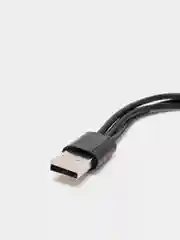 Черный кабель Lightning, Type-C, Micro USB 3в1