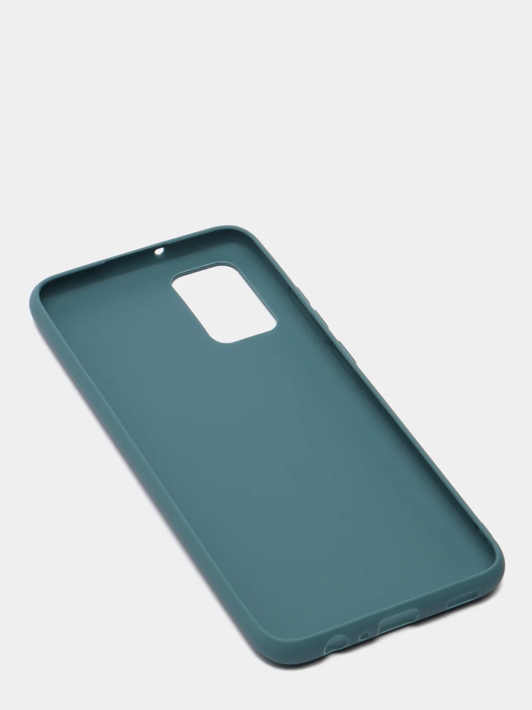 Зеленый силиконовый чехол Samsung Galaxy A02s, однотонный