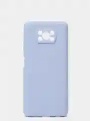 Небесно-голубой силиконовый чехол Xiaomi Poco X3 / Poco X3 Pro, однотонный, с защитой камеры