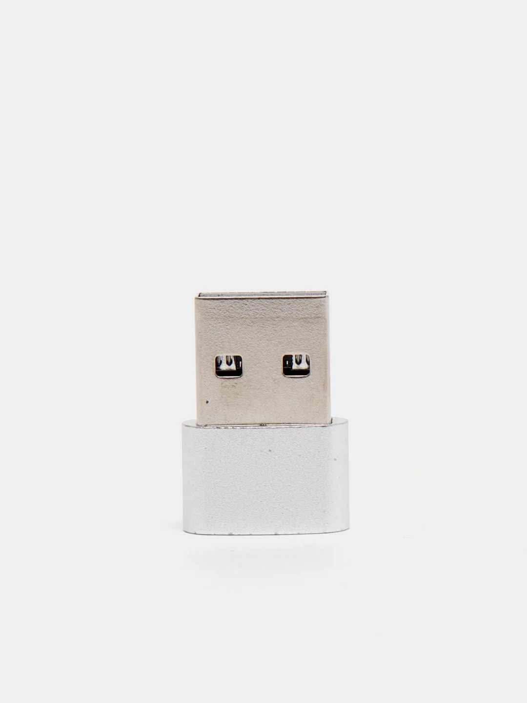 Серебряный адаптер переходник USB Type C USB