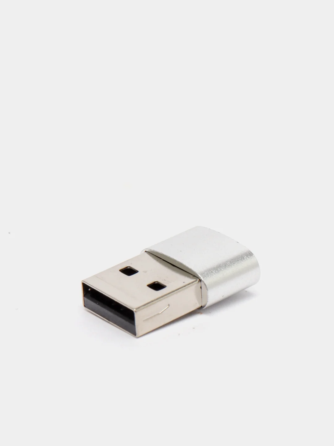 Серебряный адаптер переходник USB Type C USB