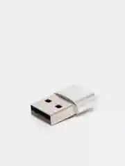 Серебряный адаптер переходник USB Type C USB
