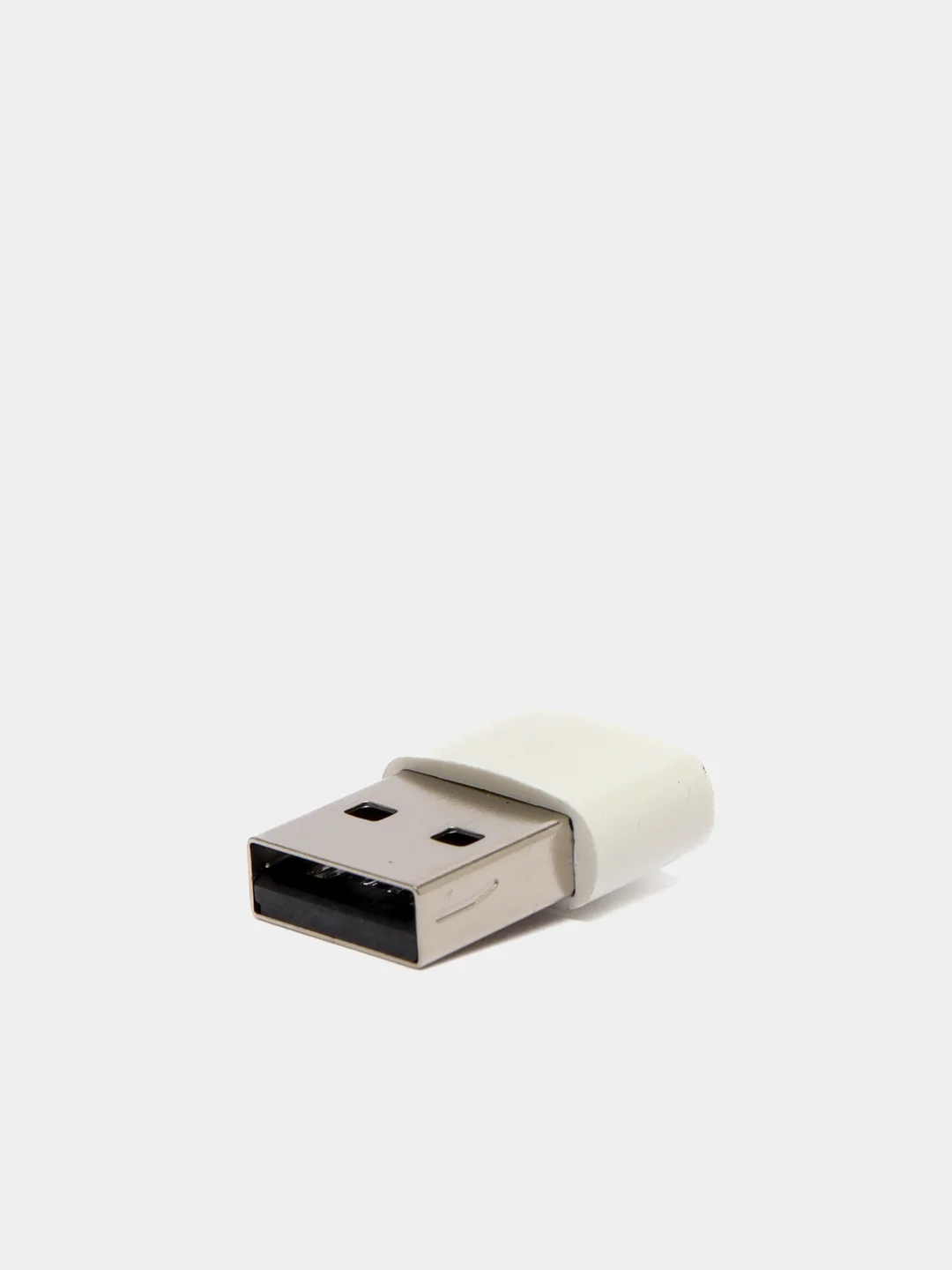 Белый адаптер переходник USB Type C USB