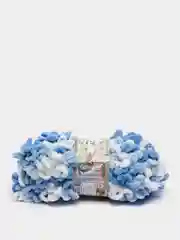 Вишнёвый пряжа Alize Puffy Fine Color, петельки маленькие, 100 г, 14 м