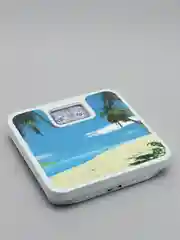 Светло-жёлтый весы напольные механические 25*25*5 см