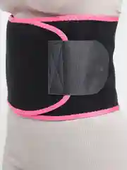 Розовый пояс утягивающий для похудения, с эффектом сауны, унисекс