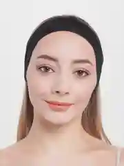 Черный повязка на голову спортивная, чёрная