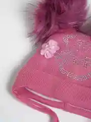 Коралловый меланж шапка для девочек