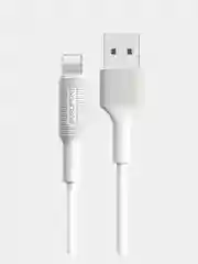 Белый кабель Type-C 3.0A, Micro USB 2,4A, Lightning, 1 м, для iPhone, Android, BX1