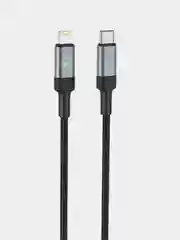 Черный usb-кабель BOROFONE BU30 Lightning / Type-C-Lightning, для Android и Apple iPhone
