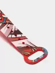 Коралловый ремешок Mi Band 5 / Mi Band 6, с рисунком, силиконовый