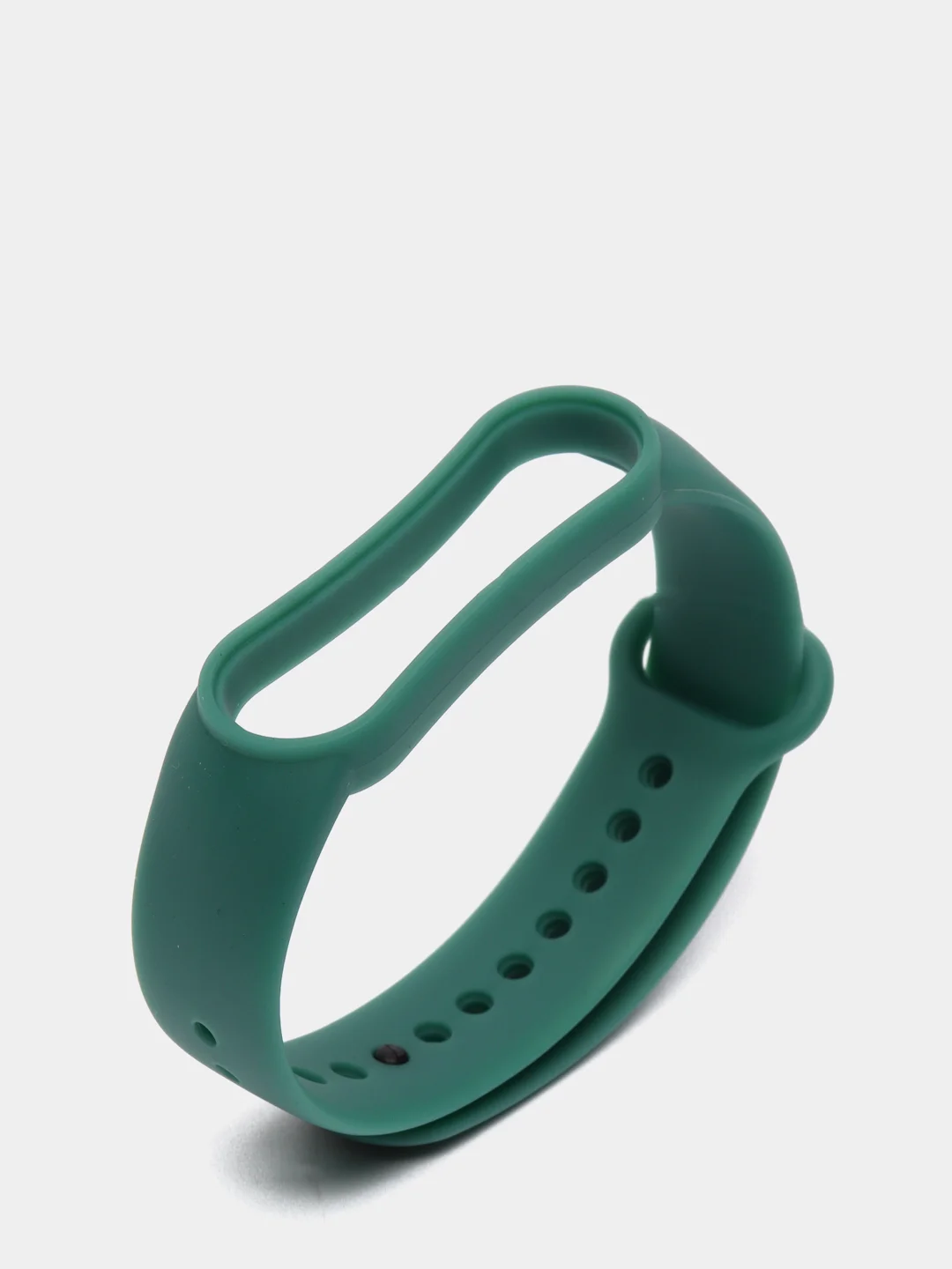 Зеленый ремешок Mi Band 5 / Mi Band 6, однотонный, силиконовый